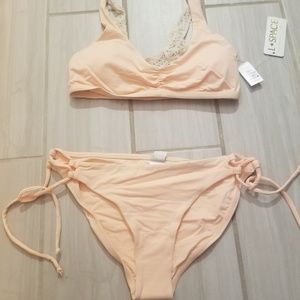 Peach Crochet l*space suit